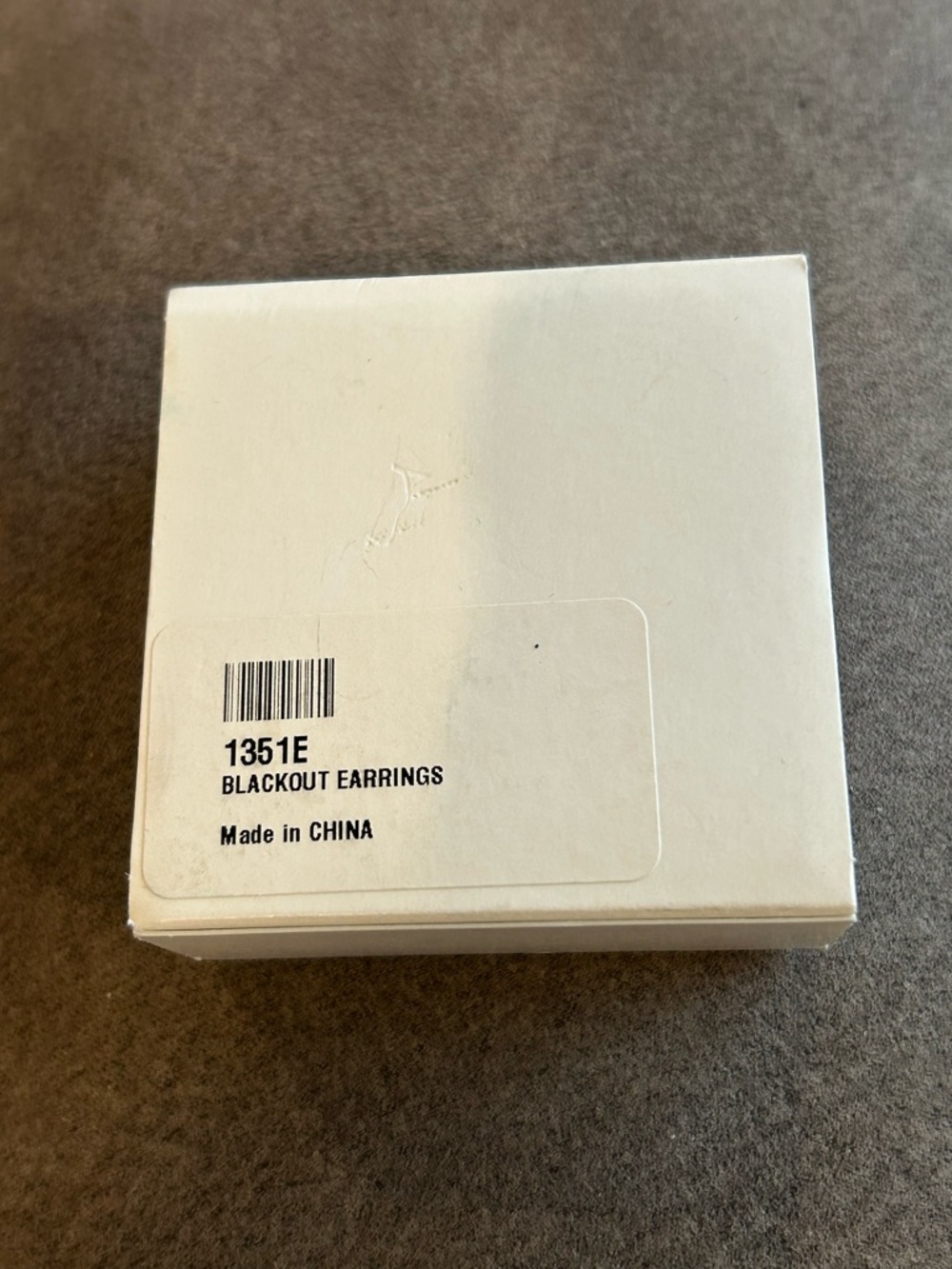 Touchstone Crystal Silver-Tone Dark Gray Faceted Drop Earrings - Picture 4 of 4